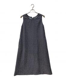 HELLY HANSEN（ヘリーハンセン）の古着「マリンリゾートシアサッカーワンピース」｜ネイビー