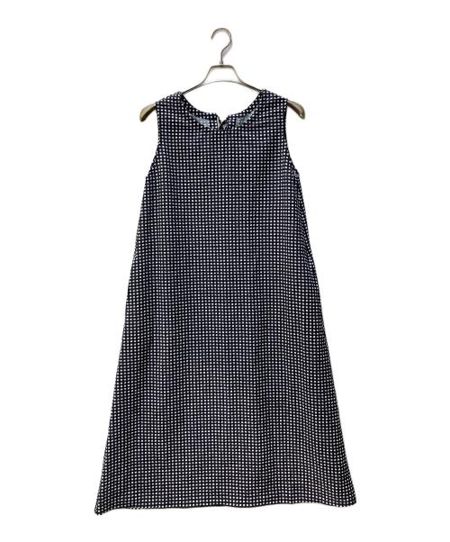 HELLY HANSEN（ヘリーハンセン）HELLY HANSEN (ヘリーハンセン) マリンリゾートシアサッカーワンピース ネイビー サイズ:不明の古着・服飾アイテム