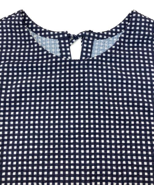 HELLY HANSEN（ヘリーハンセン）HELLY HANSEN (ヘリーハンセン) マリンリゾートシアサッカーワンピース ネイビー サイズ:不明の古着・服飾アイテム