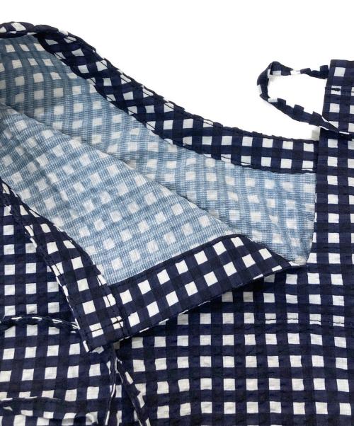 HELLY HANSEN（ヘリーハンセン）HELLY HANSEN (ヘリーハンセン) マリンリゾートシアサッカーワンピース ネイビー サイズ:不明の古着・服飾アイテム