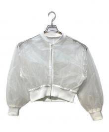 Adam et Rope（アダム エ ロペ）の古着「メッシュブルゾン」｜ホワイト