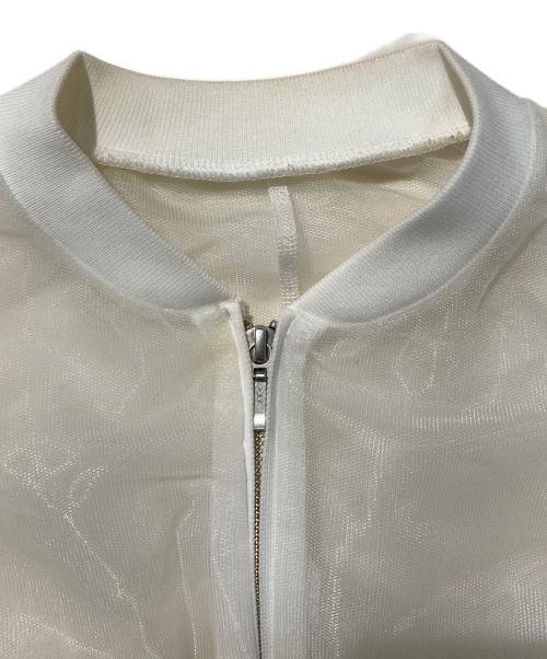 Adam et Rope（アダム エ ロペ）Adam et Rope (アダム エ ロペ) メッシュブルゾン ホワイト サイズ:FREEの古着・服飾アイテム