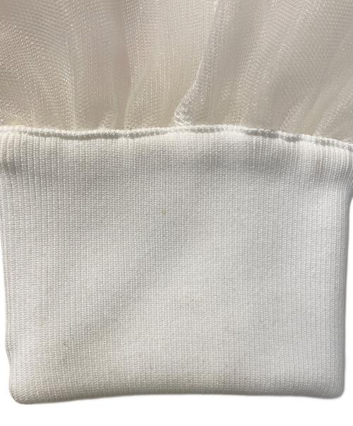 Adam et Rope（アダム エ ロペ）Adam et Rope (アダム エ ロペ) メッシュブルゾン ホワイト サイズ:FREEの古着・服飾アイテム