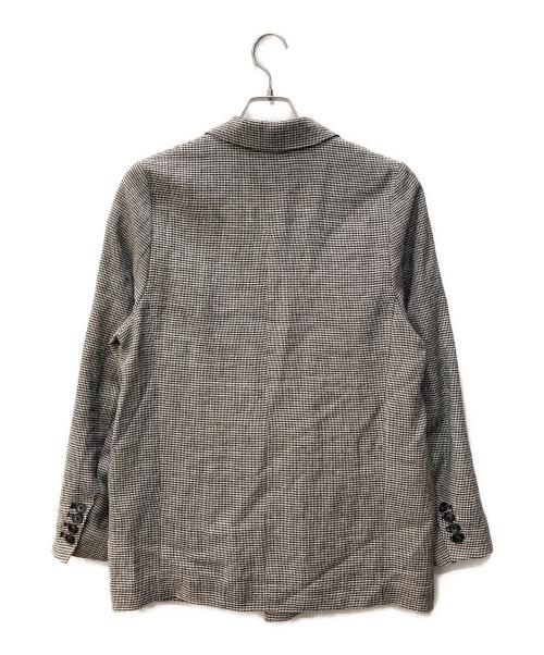 Curensology（カレンソロジー）Curensology (カレンソロジー) シルクリネンカラミシジャケット グレー サイズ:Freeの古着・服飾アイテム