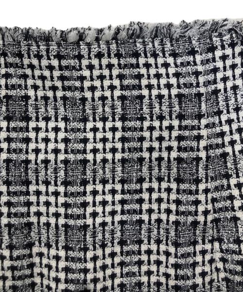 uncrave（アンクレイヴ）uncrave (アンクレイヴ) ツイードチェックスカート ホワイト サイズ:SIZE0の古着・服飾アイテム