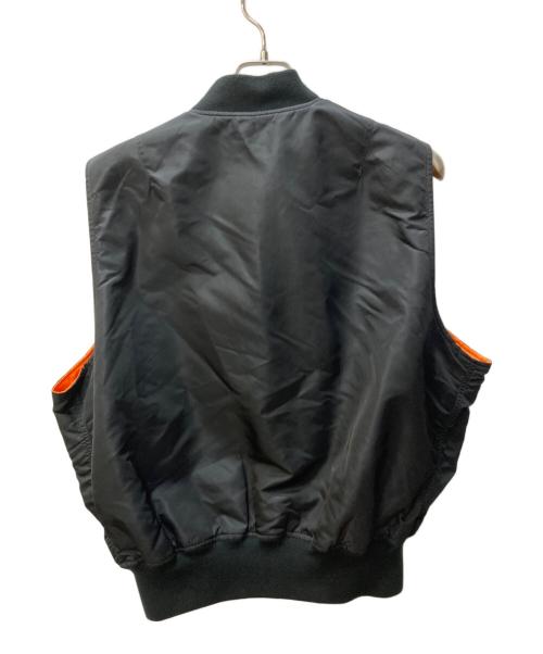 ALPHA（アルファ）ALPHA (アルファ) MA-1 ベスト ブラック サイズ:Lの古着・服飾アイテム