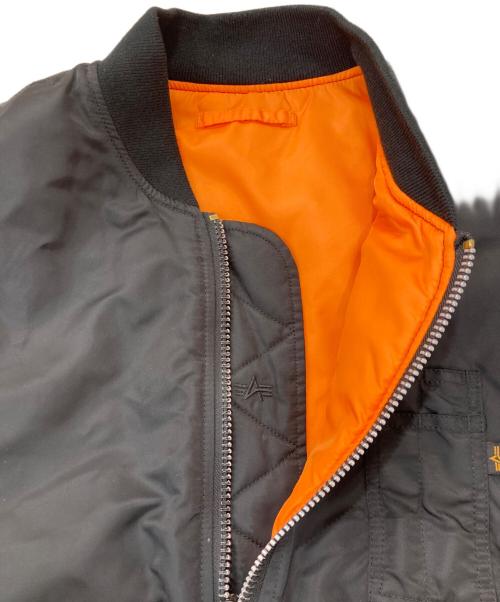 ALPHA（アルファ）ALPHA (アルファ) MA-1 ベスト ブラック サイズ:Lの古着・服飾アイテム