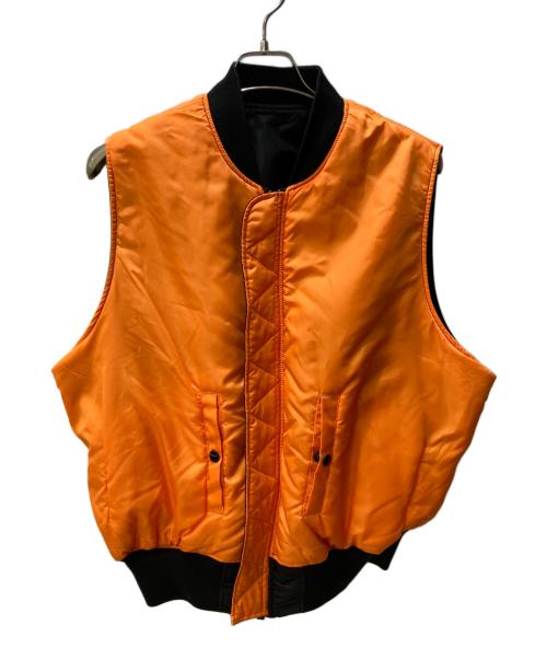 ALPHA（アルファ）ALPHA (アルファ) MA-1 ベスト ブラック サイズ:Lの古着・服飾アイテム