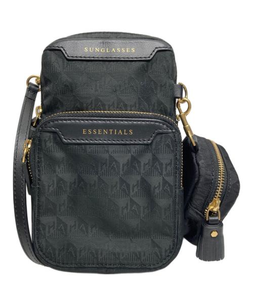 ANYA HINDMARCH（アニヤ・ハインドマーチ）ANYA HINDMARCH (アニヤ・ハインドマーチ) ショルダーポーチ ブラック サイズ:Freeの古着・服飾アイテム