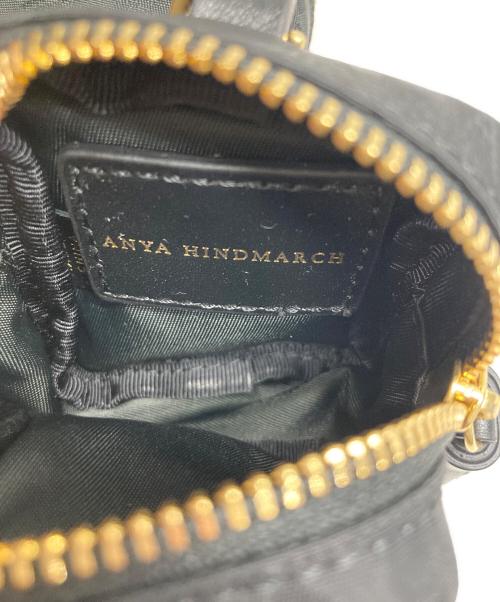 ANYA HINDMARCH（アニヤ・ハインドマーチ）ANYA HINDMARCH (アニヤ・ハインドマーチ) ショルダーポーチ ブラック サイズ:Freeの古着・服飾アイテム