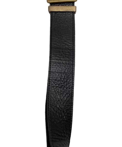 UNICO（ウニコ）unico (ウニコ) レザーメッセンジャーバッグ ブラック サイズ:FREEの古着・服飾アイテム