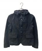 BLACK COMME des GARCONSブラックコムデギャルソン）の古着「フーデッドジャケット」｜ブラック