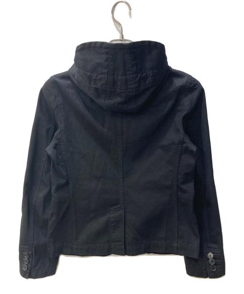 BLACK COMME des GARCONS（ブラックコムデギャルソン）BLACK COMME des GARCONS (ブラックコムデギャルソン) フーデッドジャケット ブラック サイズ:Ⅿの古着・服飾アイテム