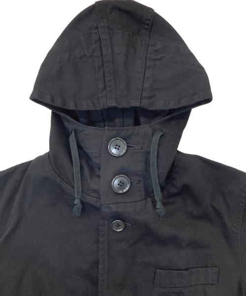 BLACK COMME des GARCONS（ブラックコムデギャルソン）BLACK COMME des GARCONS (ブラックコムデギャルソン) フーデッドジャケット ブラック サイズ:Ⅿの古着・服飾アイテム