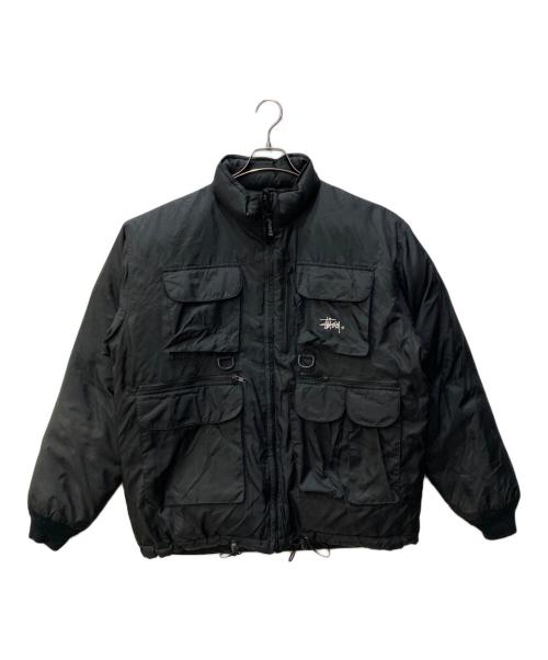stussy（ステューシー）stussy (ステューシー) リバーシブルフィッシングダウンジャケット ブラック サイズ:Mの古着・服飾アイテム