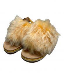 UGG（アグ）の古着「ファーサンダル」｜オレンジ