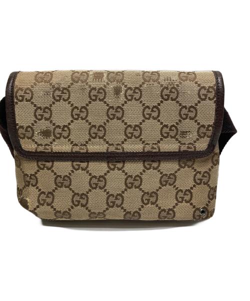 GUCCI（グッチ）GUCCI (グッチ) GGキャンバス ウエストバッグ ベージュ サイズ:Freeの古着・服飾アイテム