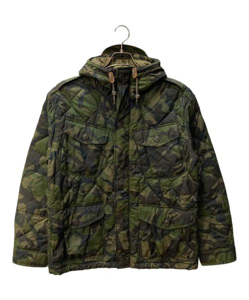 POLO RALPH LAUREN（ポロ・ラルフローレン）POLO RALPH LAUREN (ポロ・ラルフローレン) カモ柄キルティングジャケット オリーブ サイズ:Lの古着・服飾アイテム