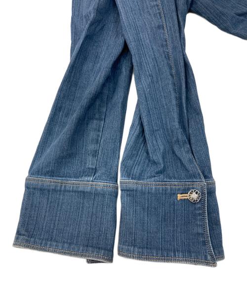 M'S GRACY（エムズグレイシー）M'S GRACY (エムズグレイシー) ノーカラーデニムジャケット インディゴ サイズ:Ⅿの古着・服飾アイテム