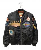 AVIREXアヴィレックス）の古着「ma1 フライトジャケット」｜ブラック