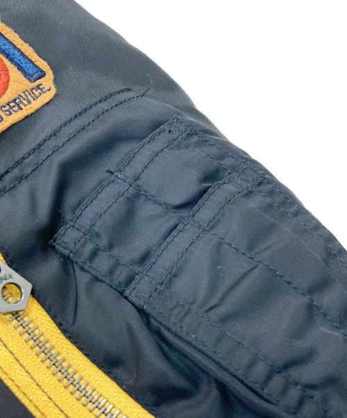 AVIREX（アヴィレックス）AVIREX (アヴィレックス) ma1 フライトジャケット ブラック サイズ:Lの古着・服飾アイテム