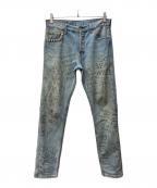 GUCCIグッチ）の古着「Printed Chlorine Punk Jeans」｜スカイブルー