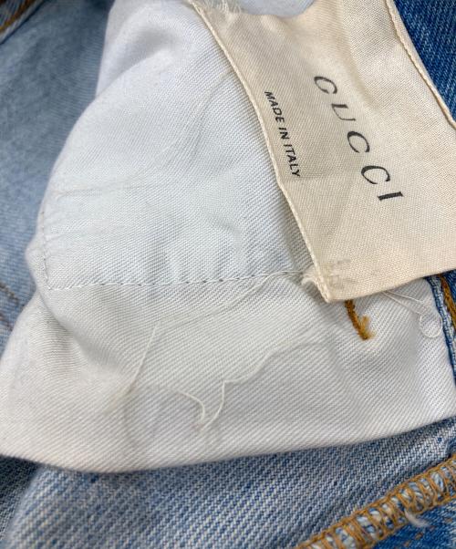GUCCI（グッチ）GUCCI (グッチ) Printed Chlorine Punk Jeans スカイブルー サイズ:30の古着・服飾アイテム