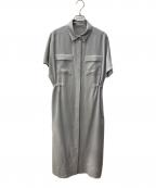 SOEJUソージュ）の古着「ロングシャツワンピース」｜グレー