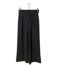 martinique（マルティニーク）の古着「ウールジャージーパンツ」｜ブラック