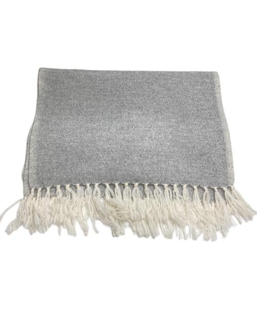 BY HOMEOSTYLE（ホメオスタイル）BY HOMEOSTYLE (ホメオスタイル) カシミヤマフラー グレー サイズ:FREEの古着・服飾アイテム