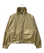 TODAYFULトゥデイフル）の古着「Standcollar Zip Blouson」｜ベージュ