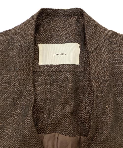 TODAYFUL（トゥデイフル）TODAYFUL (トゥデイフル) リネンオーバーベスト ブラウン サイズ:38の古着・服飾アイテム