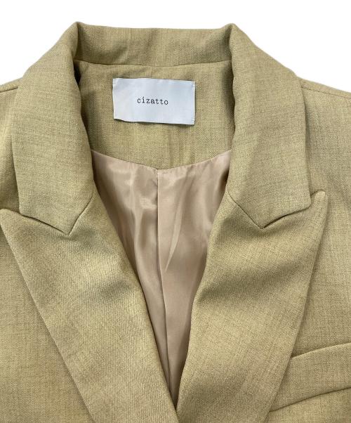 cizatto（シザット）cizatto (シザット) コットンリネンジャケット ベージュ サイズ:FREEの古着・服飾アイテム