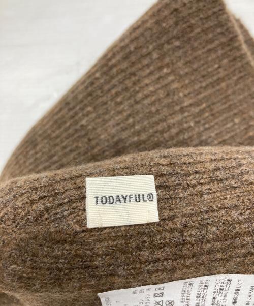 TODAYFUL（トゥデイフル）TODAYFUL (トゥデイフル) ニット帽 ブラウン サイズ:FREEの古着・服飾アイテム