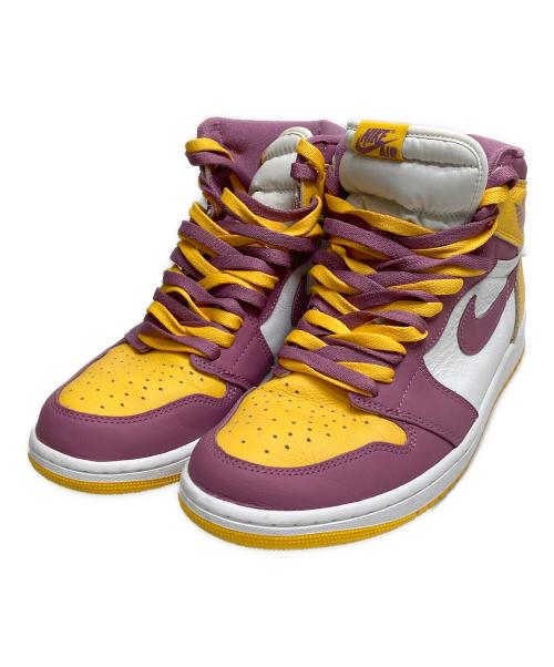 NIKE（ナイキ）NIKE (ナイキ) ハイカットスニーカー イエロー×パープル サイズ:28の古着・服飾アイテム