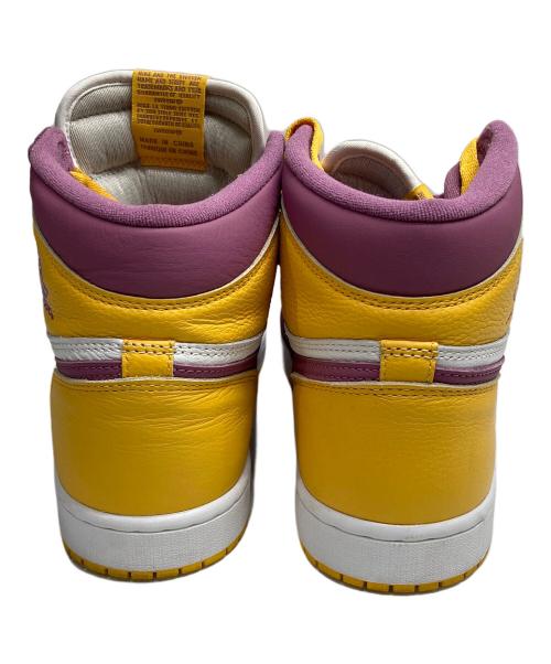 NIKE（ナイキ）NIKE (ナイキ) ハイカットスニーカー イエロー×パープル サイズ:28の古着・服飾アイテム