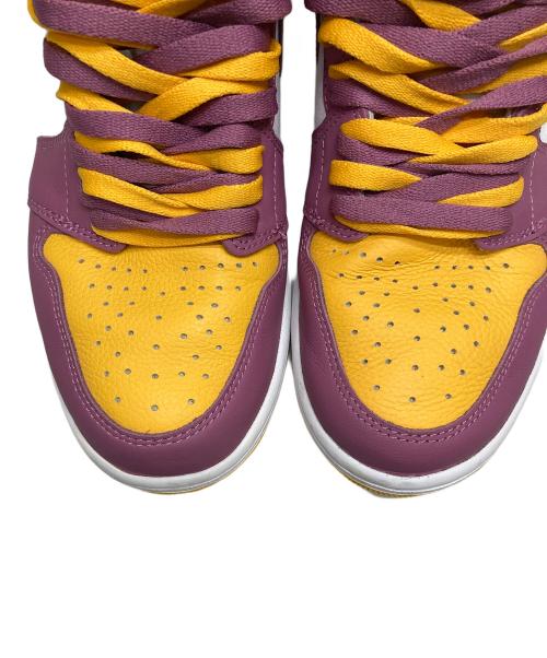 NIKE（ナイキ）NIKE (ナイキ) ハイカットスニーカー イエロー×パープル サイズ:28の古着・服飾アイテム