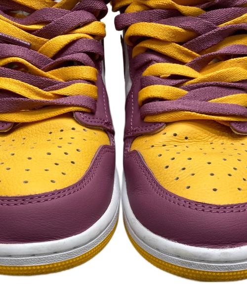 NIKE（ナイキ）NIKE (ナイキ) ハイカットスニーカー イエロー×パープル サイズ:28の古着・服飾アイテム