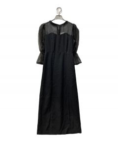 中古・古着通販】PRADA (プラダ) ノースリーブワンピース ブラック