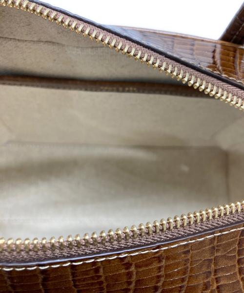 TOUT Y EST（トゥティエ）TOUT Y EST (トゥティエ) ハンドバッグ クロコブラウン サイズ:FREEの古着・服飾アイテム