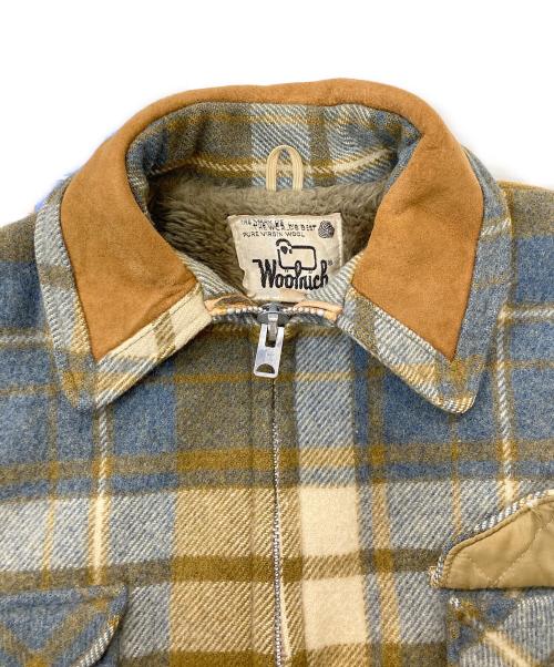 WOOLRICH（ウールリッチ）WOOLRICH (ウールリッチ) ウールジャケット ブラウン×ブルー サイズ:Mの古着・服飾アイテム