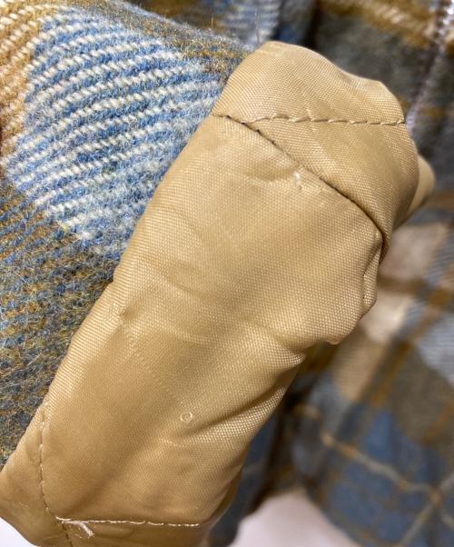 WOOLRICH（ウールリッチ）WOOLRICH (ウールリッチ) ウールジャケット ブラウン×ブルー サイズ:Mの古着・服飾アイテム