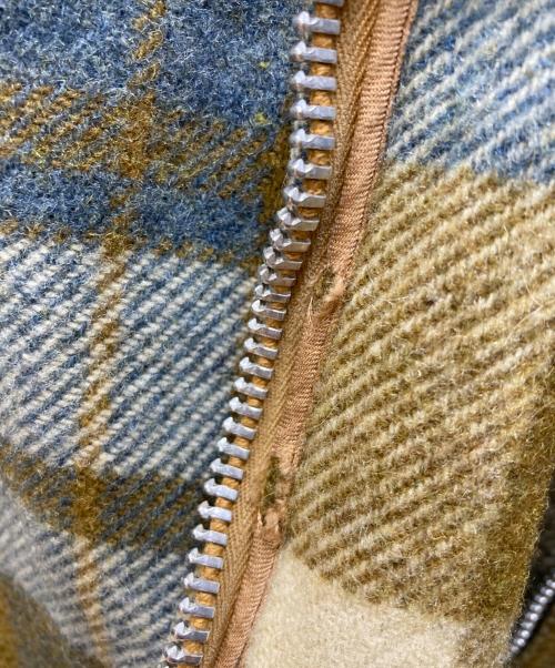 WOOLRICH（ウールリッチ）WOOLRICH (ウールリッチ) ウールジャケット ブラウン×ブルー サイズ:Mの古着・服飾アイテム