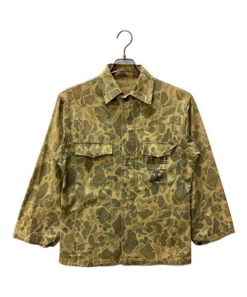 USED（ユーズド）USED (ユーズド) ダックハンターカモミリタリーシャツジャケット カーキ サイズ:サイズ表記なしの古着・服飾アイテム
