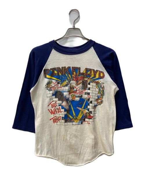 PINK FLOYD（ピンクフロイド）PINK FLOYD (ピンクフロイド) ラグランカットソー ホワイト×ブルー サイズ:Lの古着・服飾アイテム