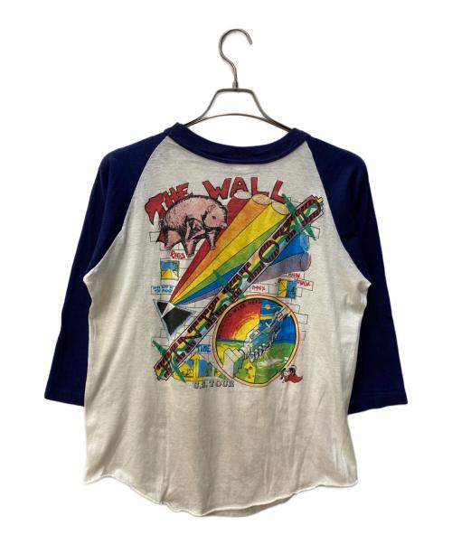 PINK FLOYD（ピンクフロイド）PINK FLOYD (ピンクフロイド) ラグランカットソー ホワイト×ブルー サイズ:Lの古着・服飾アイテム