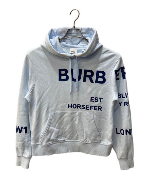 BURBERRY LONDON（バーバリーロンドン）BURBERRY LONDON (バーバリーロンドン) HORSEFERRY PARKER スカイブルー サイズ:XSの古着・服飾アイテム