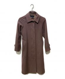 green label relaxing（グリーンレーベルリラクシング）の古着「SCバルマカンロングコート」｜ブラウン