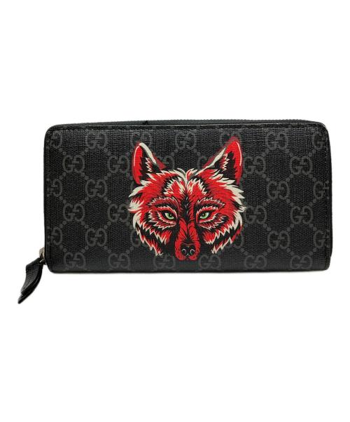 GUCCI（グッチ）GUCCI (グッチ) ウルフ ランドファスナー ブラックの古着・服飾アイテム