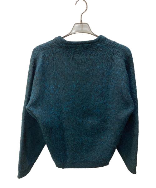 Kandahar（カンダハー）kandahar (カンダハー) Vネックモヘア混ニット グリーン サイズ:Lの古着・服飾アイテム